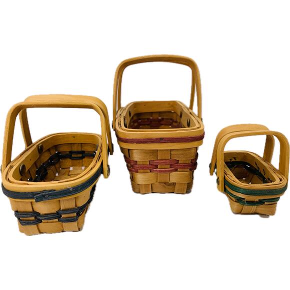 Boyds Bear Collection Aunt Mamie's Bread Baskets Small Medium Large - Picture 3 of 12